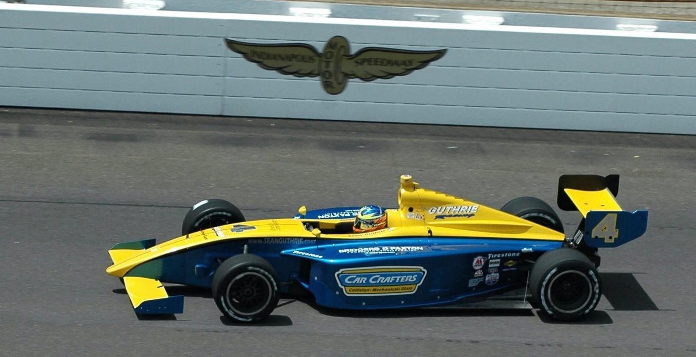 Sean Guthrie's Car Crafters Indy Lights car at Indianapolis Motor Speedway